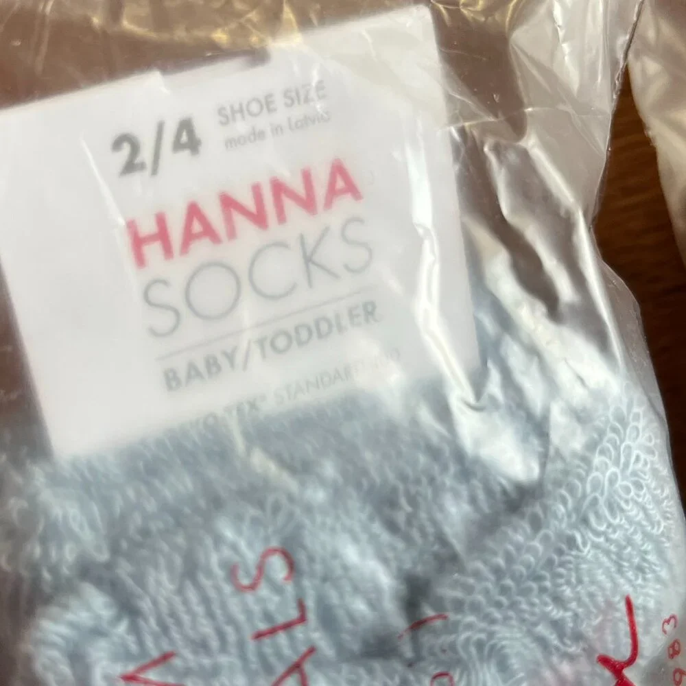 Hanna Andersson blue and yellow baby socks 2-packs NWT